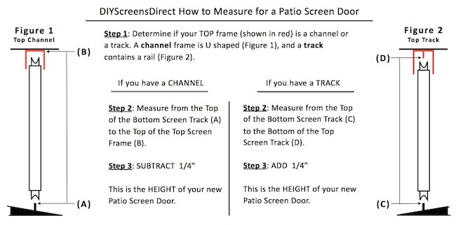 How to measure patio screen doors